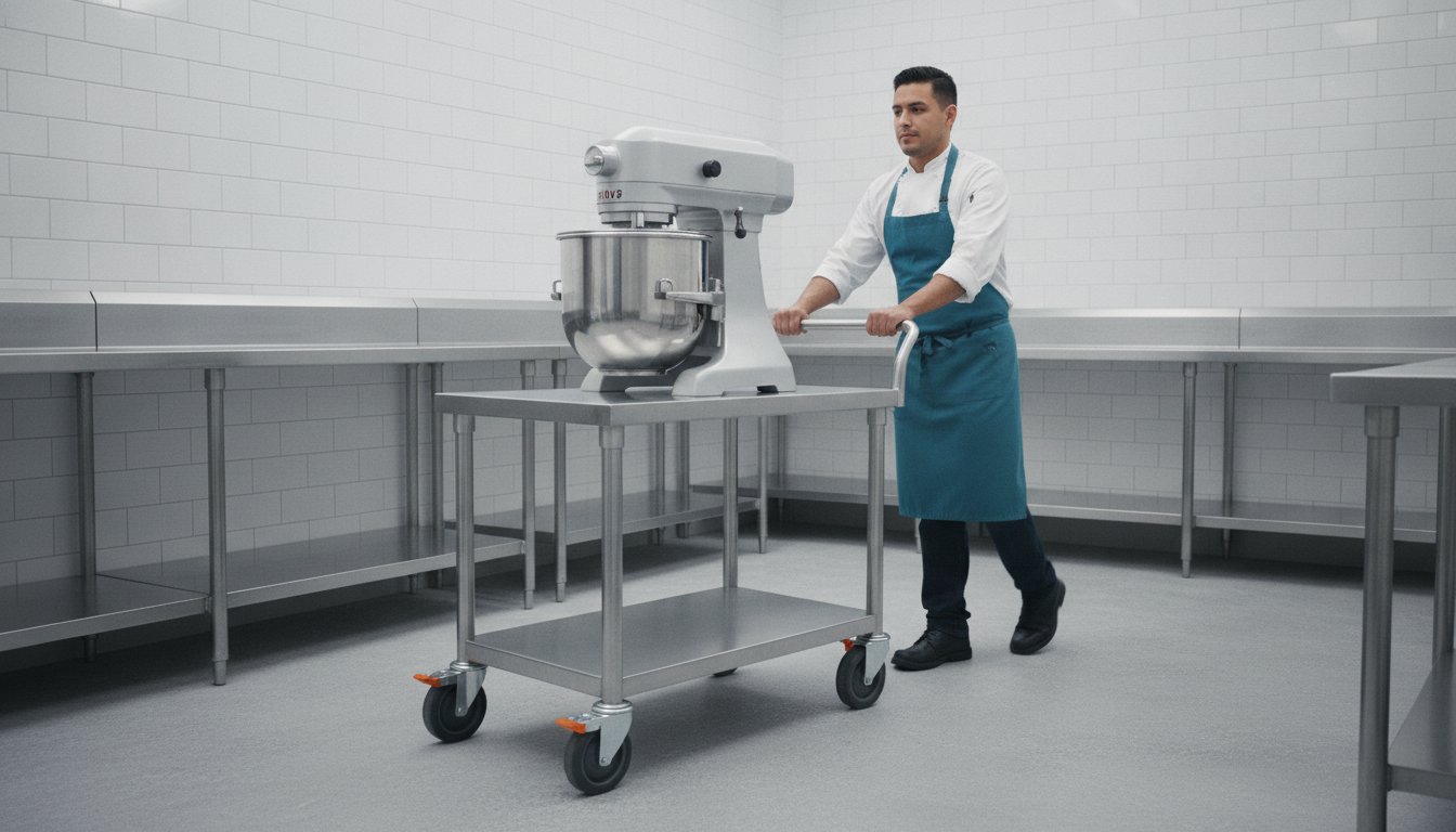 Commercial Mixer Cart Buying Guide: Enhancing Kitchen Mobility and Safety